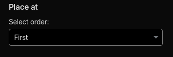 Choose the custom rule order as first