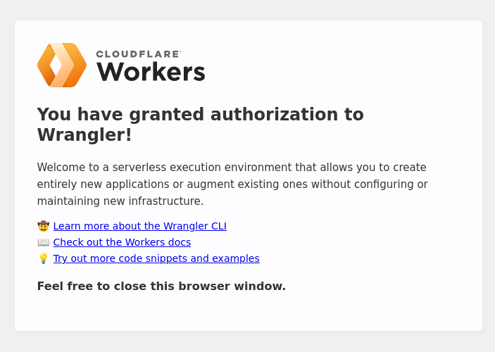 Authenticated the Cloudflare worker